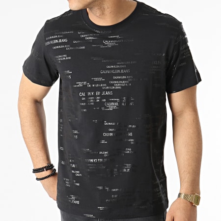 Calvin Klein - Tee Shirt Logo AOP 7503 Noir