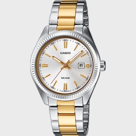 Casio - Reloj Mujer Colección LTP-1302PSG-7AVEF Oro Acero