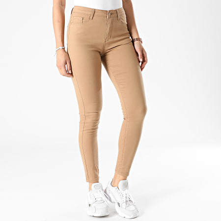 Girls Outfit - Jean Skinny Femme G2160-4 Marron Clair