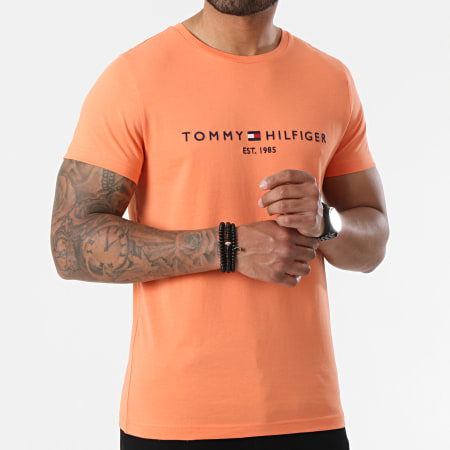 Tommy Hilfiger - Tee Shirt Tommy Logo 1797 Orange