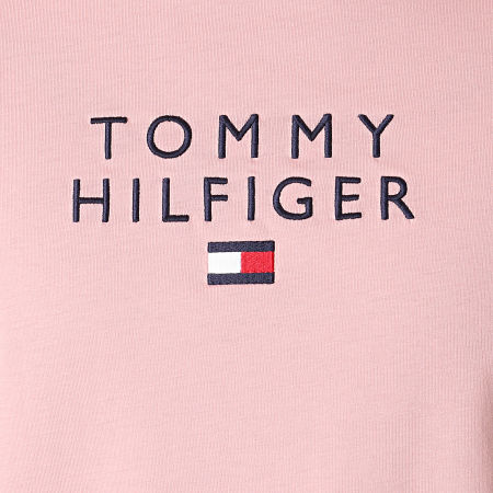 Tommy Hilfiger - Tee Shirt Stacked Tommy Flag 7663 Rose