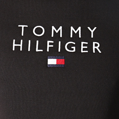 Tommy Hilfiger - Sweat Crewneck Stacked Tommy Flag 8299 Noir