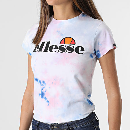 Ellesse - Tee Shirt Femme Hayes SGI11338 Bleu Clair Rose