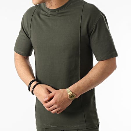 Frilivin - Set di magliette corte verde kaki