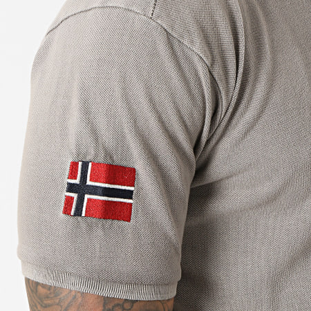 Geographical Norway - Polo Manches Courtes Kars Taupe