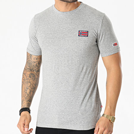 Geographical Norway - Tee Shirt Jaltimore Gris Chiné