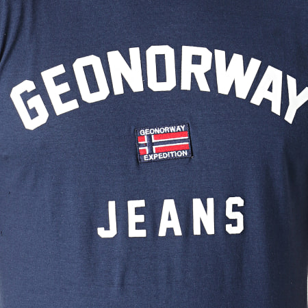 Geographical Norway - Tee Shirt Jassier Bleu Marine