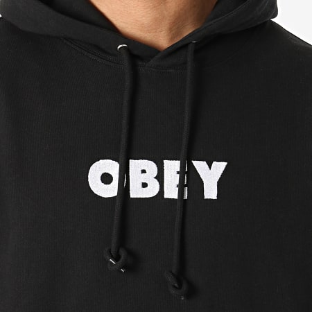 Obey - Sweat Capuche Logo Noir