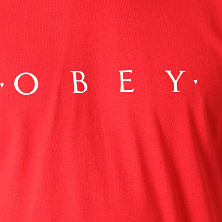 Obey - Tee Shirt Novel Rouge