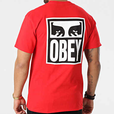 Obey - Tee Shirt Eyes Icon 2 Rouge