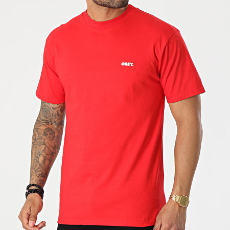 Obey - Tee Shirt Bold Rouge