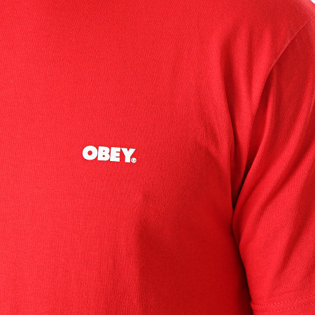 Obey - Tee Shirt Bold Rouge