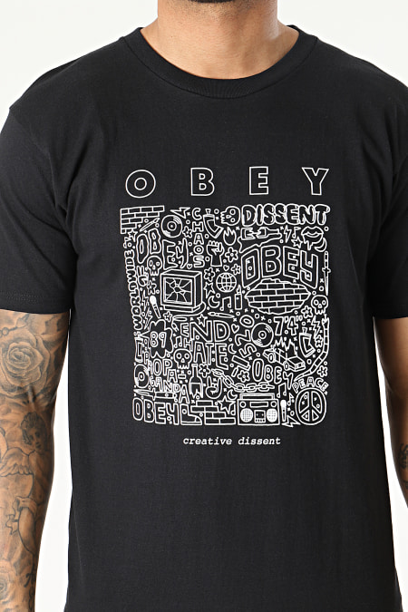 Obey - Tee Shirt Creative Dissent Noir