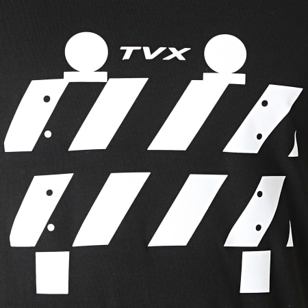 13 Block - Tee Shirt Ringer TVX Noir Blanc