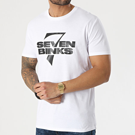 7 Binks - Camiseta Logo 2021 Blanco Negro