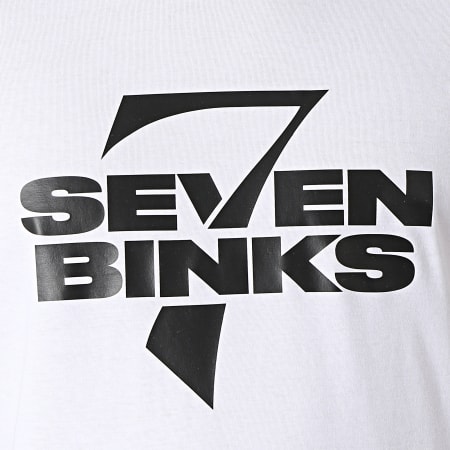 7 Binks - Maglietta Logo 2021 Bianco Nero