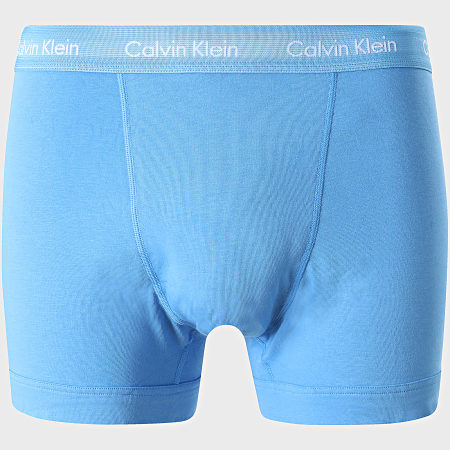 Calvin Klein - Lot De 3 Boxers Cotton Stretch U2662G Noir Bleu Vert Kaki