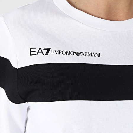 EA7 Emporio Armani - Tee Shirt Crop Femme 3KTT05-TJ9ZZ Blanc