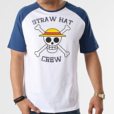 One Piece - Camiseta ABYTEX443 Blanco Azul