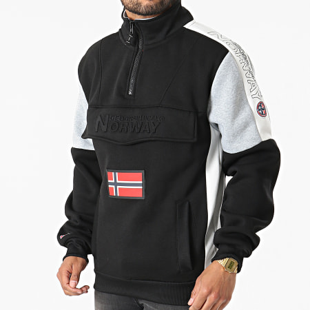 Geographical Norway - Sweat Col Zippé Fagostino Noir