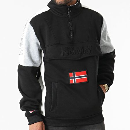 Geographical Norway - Sweat Col Zippé Fagostino Noir