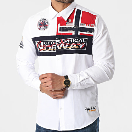 Geographical Norway - Chemise Manches Longues Zorarz Blanc
