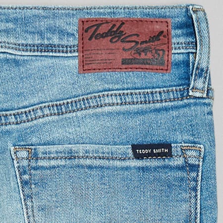 Teddy Smith - Flash Kids Skinny Jeans azul lavado