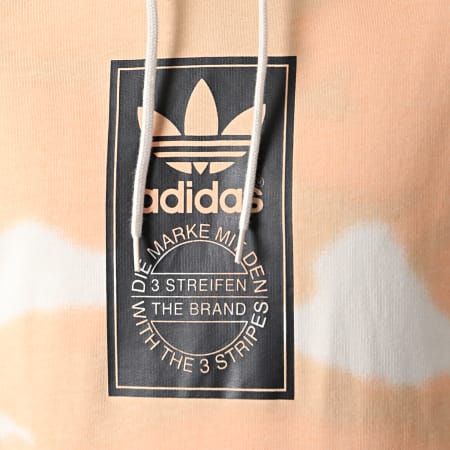 Adidas Originals - Sweat Capuche Tie Dye GN1880 Orange Gris