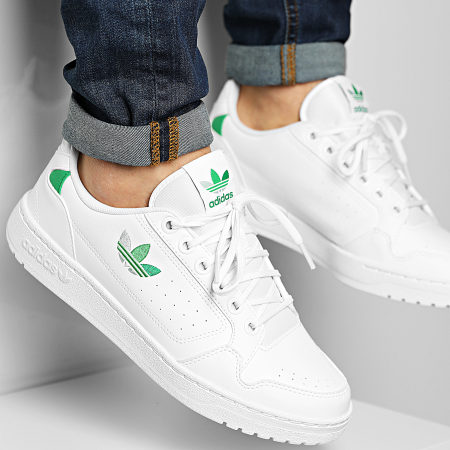 Adidas Originals - Baskets NY 90 H68074 Footwear White Green Vivid Green