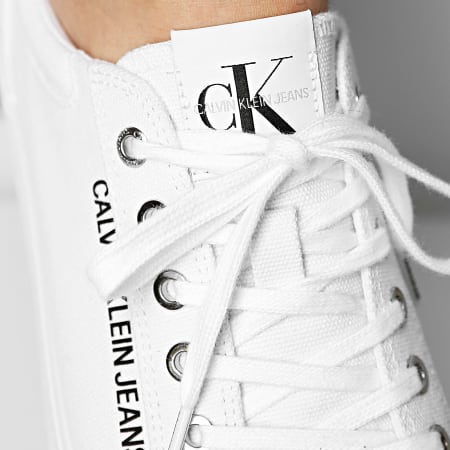 Calvin Klein - Zapatillas Vulcanized Zapatillas Lace Up 00014 Bright White