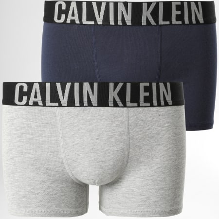 Calvin Klein - Lot De 2 Boxers Enfant B70B700322 Bleu Marine Gris Chiné