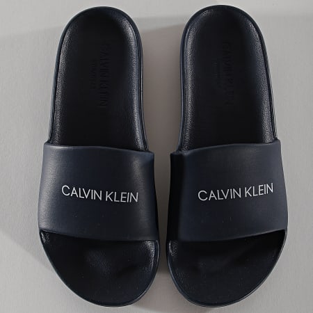 Calvin Klein - Claquettes Femme One Mold 0075 Bleu Marine