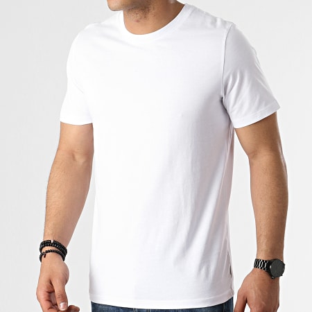 Jack And Jones - Lote de 3 camisetas Basic Organic Blanco Negro