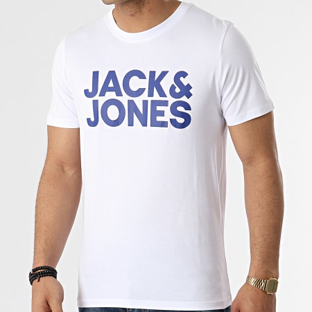 Jack And Jones - Lot de 3 Tee Shirts Corp Logo Bleu Marine Blanc Noir