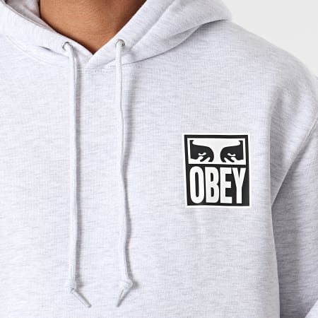Obey - Sweat Capuche Obey Eyes Icon 2 Gris Chiné