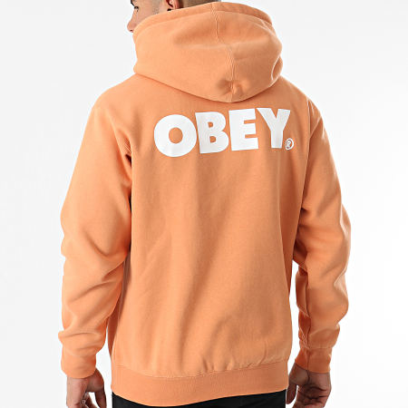 Obey - Sweat Capuche Obey Bold Orange Clair