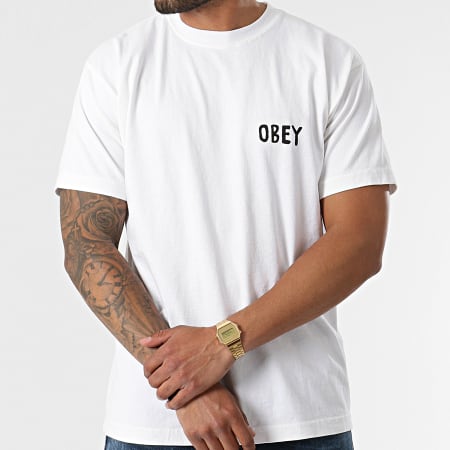Obey - Tee Shirt Obey og Ecru