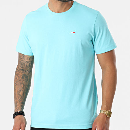 Tommy Jeans - Tee Shirt Tommy Classics 0101 Bleu Clair
