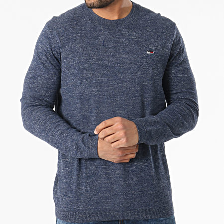 Tommy Jeans - Pull Lightweight Heather Sweater 0179 Bleu Chiné