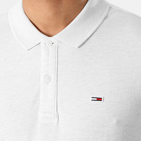 Tommy Jeans - Polo Manches Courtes Essential Jersey 0322 Beige Chiné