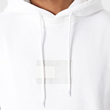 Tommy Jeans - Sweat Capuche Tommy Gel Flag 0336 Blanc