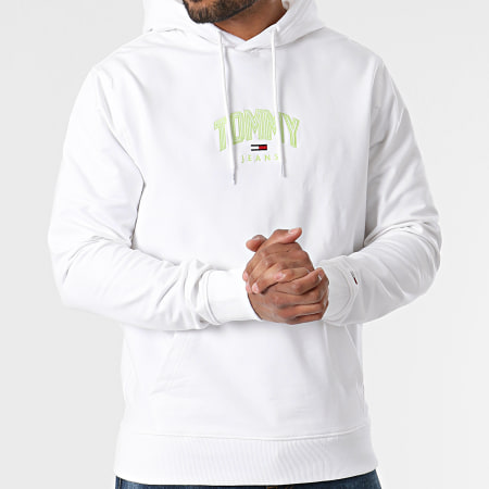 Tommy Jeans - Sweat Capuche Lightweight Tommy 0628 Blanc