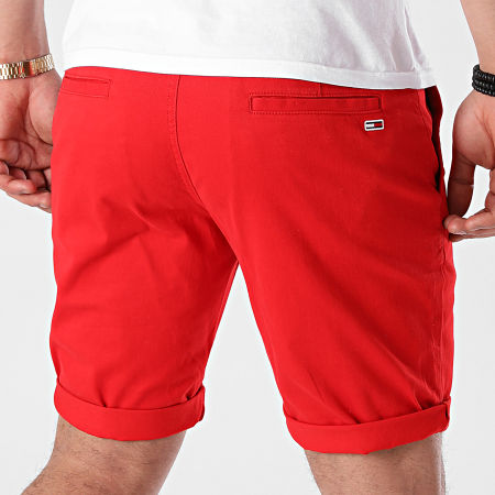 Tommy Jeans - Short Chino Scanton 1076 Rouge