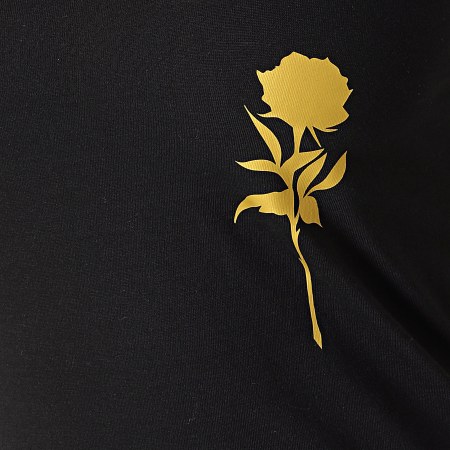 Luxury Lovers - Débardeur Femme Rose Chest Noir Doré