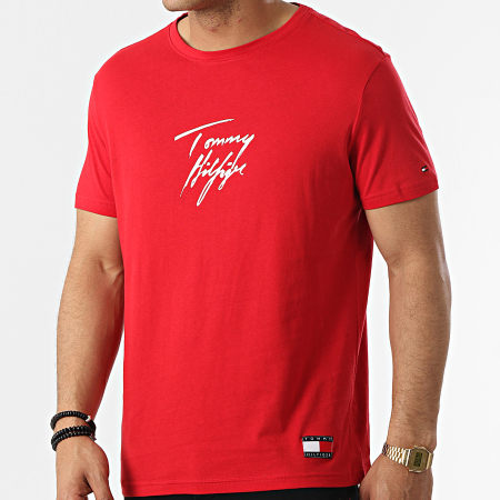 Tommy Hilfiger - Tee Shirt Logo 1787 Rouge