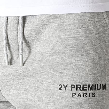 2Y Premium - Pantalon Jogging 5263 Gris Chiné