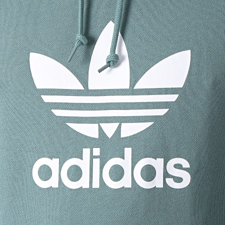 Adidas Originals - Sweat Capuche Trefoil GN3461 Vert
