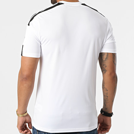 Adidas Sportswear - Squad 21 Maglietta sportiva a righe GN5723 Bianco