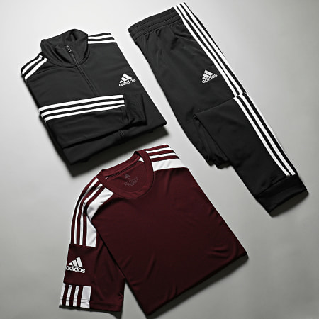 Adidas Sportswear - Tee Shirt De Sport A Bandes Squad 21 GN8091 Bordeaux