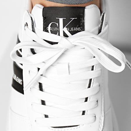 Calvin Klein - Cupsole Laceup Oxford 0034 Sneakers bianche brillanti
